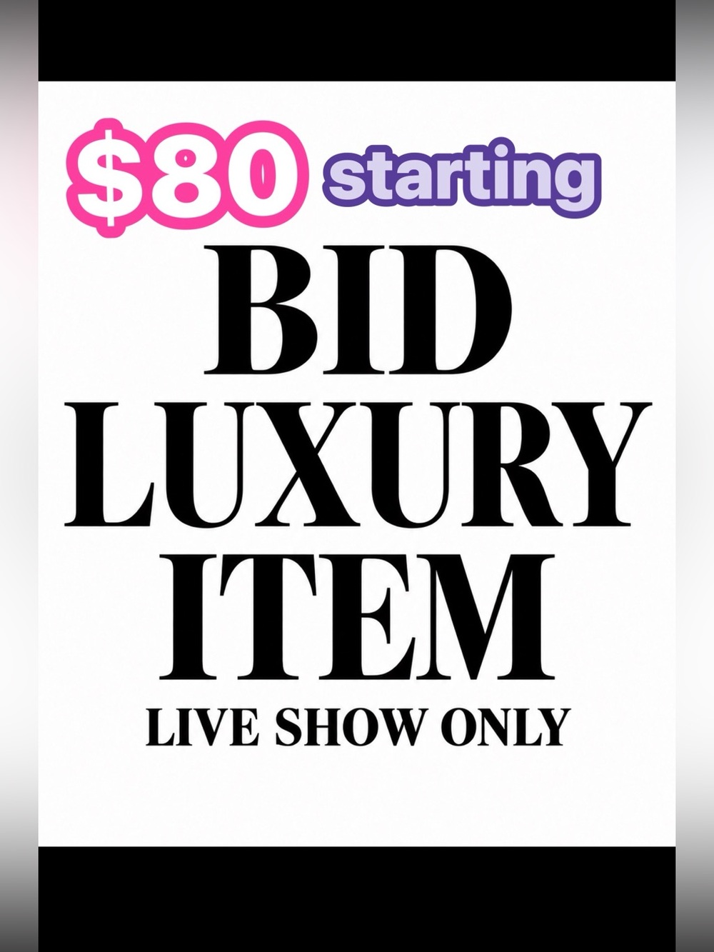bid-live show